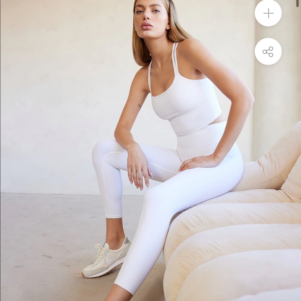 SET Carbon38 Ribbed 7/8 Legging and Cami